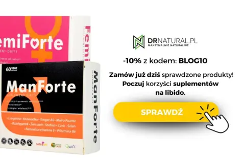 Suplementy FemiForte i ManForte wspierają poprawę libido u kobiet i mężczyzn. Odkryj korzyści dla swojej energii i witalności.